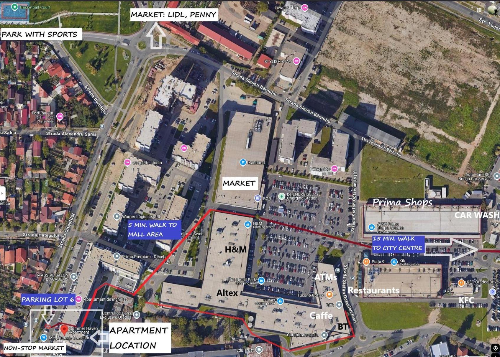 Summer Haven - Self Check-In & Parking Lot, Primashops&Lotus Oradea Exteriör bild